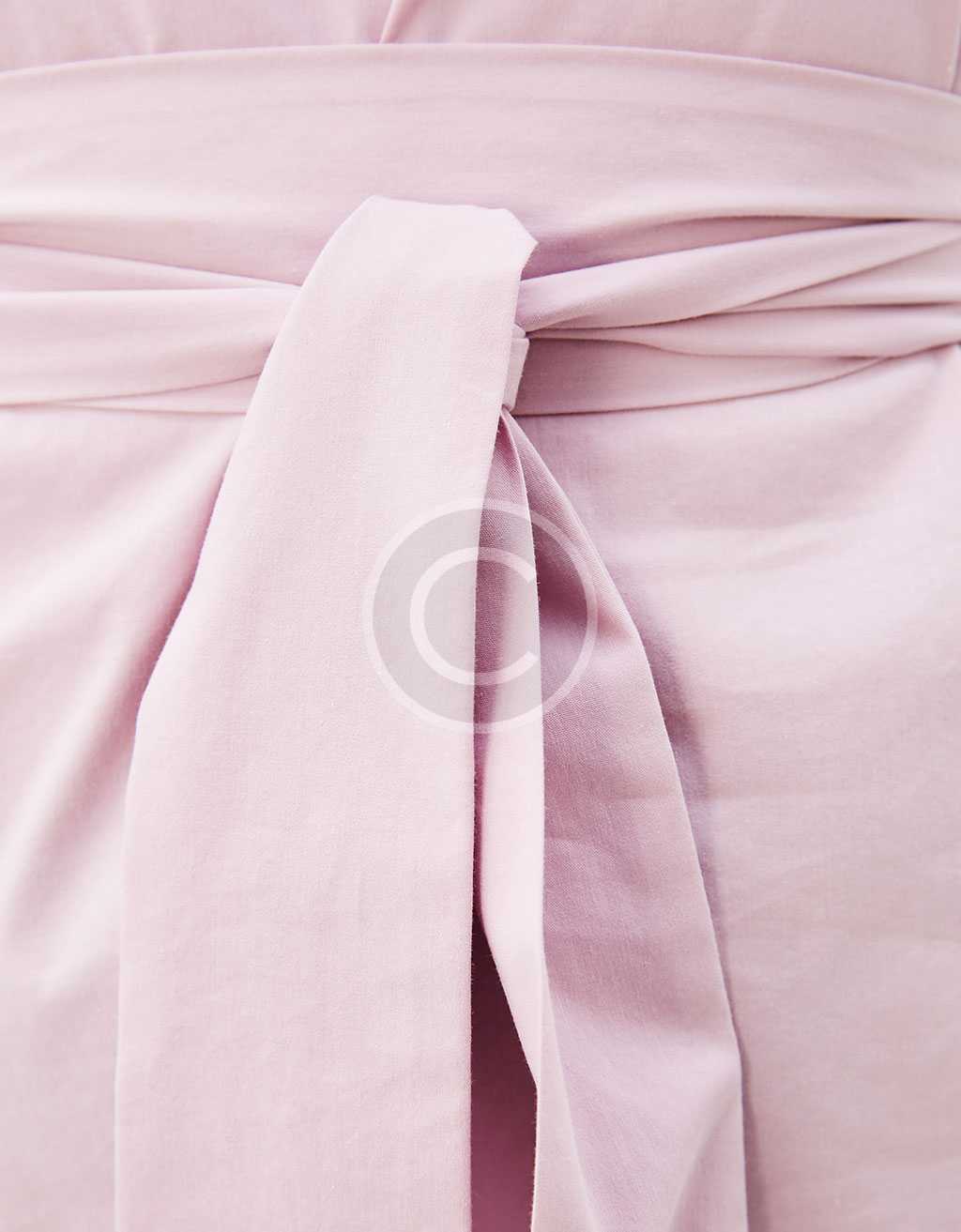 Shirt With Puffy Sleeves and Bow at the Waist — изображение 5