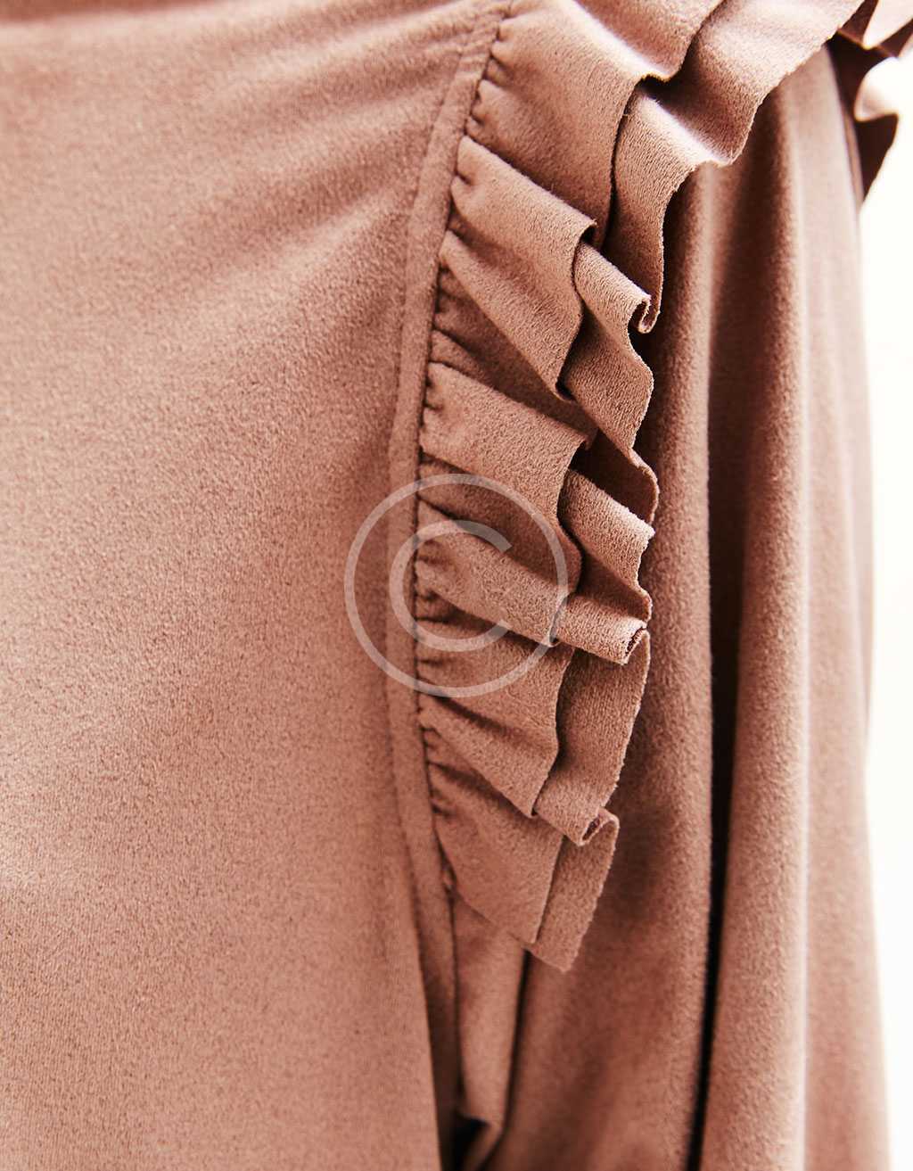 Pleated Blouse With Flared Sleeve — изображение 5